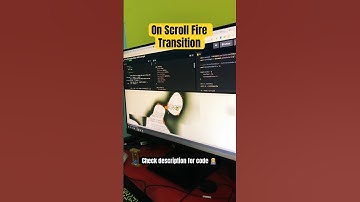On Scroll Fire 🔥 Transition | HTML Animation #coding #tutorials #shorts