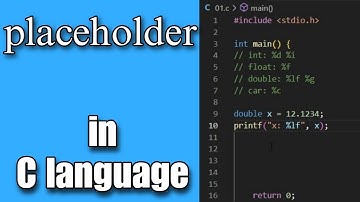 Placeholders in C language [Quick and Easy]