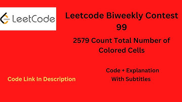 2579 Count Total Number of Colored Cells | Leetcode Biweekly Contest 99