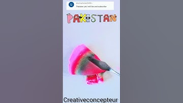 Subscribers request "pakistan" guess the mixed color#alphabetlore#colormixing#oddlysatisfying#shorts