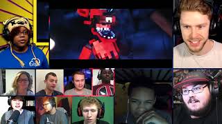 "It's Me" | FNAF Minecraft Animated Music Video (Song by TryHardNinja) [REACTION MASH-UP]#1886