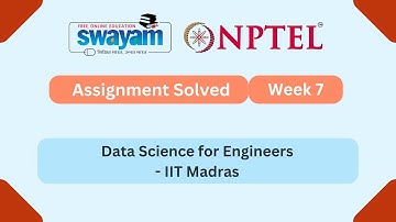 Data Science for Engineers week 7 || NPTEL answers 2025 || MY SWAYAM || #nptel #nptel2025 #myswayam