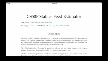Feed Estimator: edX CS50 Introduction to Python, final project
