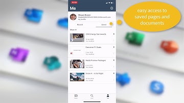 The SharePoint Mobile Application on iOS - save pages and documents