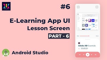 Android UI Design Tutorial | E-learning App UI Design | Part-6 | UiUX Tutorial