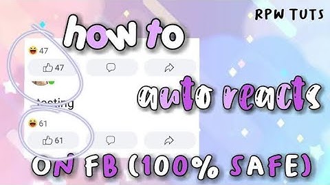 How to auto react on facebook pure pinoy (100 reacts in just one click)