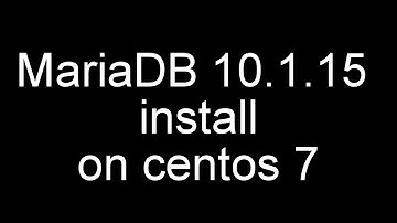 MariaDB 10.1.15 on centos 7.2