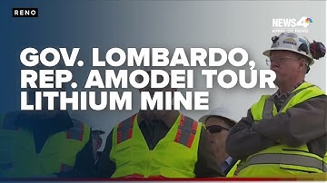 Nevada Gov. Lombardo, Rep. Amodei tour workforce housing Thacker Pass Lithium Mine