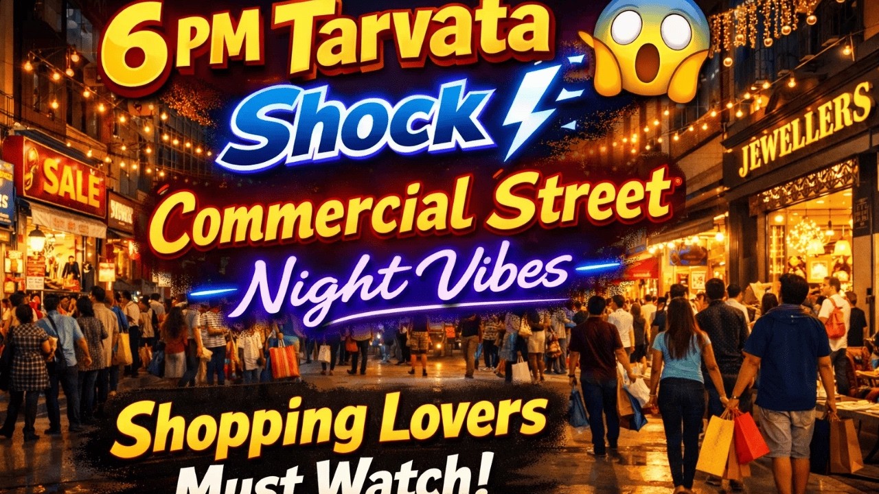 Commercial Street Night View | Bangalore Night Shopping Vibes | Street Market Walk
