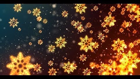 Christmas 2020 Golden Snowflakes | Motion Graphics - Videohive template