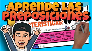 ¿Qué es una preposición Grado 5?