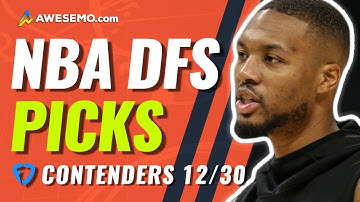 FANDUEL NBA TOP-10 PICKS TODAY | ConTENders Wed 12/30/20 | NBA DFS Simulations
