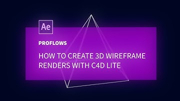 3d Wireframe Renders With After Effects
