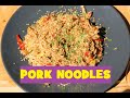 Pork noodles with zucchini and peppers recipe  how to make extremely tasty noodles