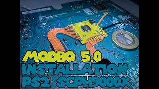 PS2 Slim SCPH9xxxx (SCPH90004) v18 - Modbo 4.0/5.0 - modchip installation