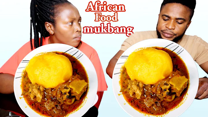 HILARIOUS IGNORING MY WIFE MUKPRANK | AFRICAN FOOD MUKBANG | FUFU AND BANGER PEPPER SOUP MUKBANG