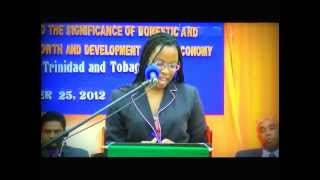Introduction of Presenter 1 - Dr. R. Ramella by Ms. Sherri- Lyn Legall at Investment Seminar 2012