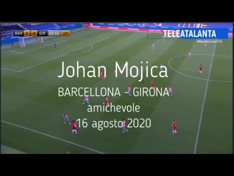 Johan Mojica in Barcelona-Girona del 16 agosto 2020