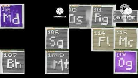 Periodic Table Elements On Minecraft Sings U N C L E A R Part 11 (The End Of PTEONSU Series)