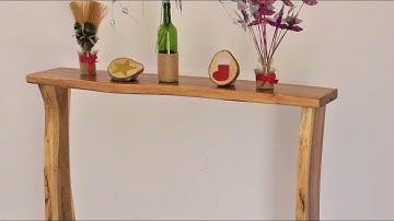 How to Make a Live Edge Console Table