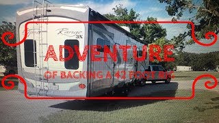 BACKING IN A 42' FIFTH WHEEL