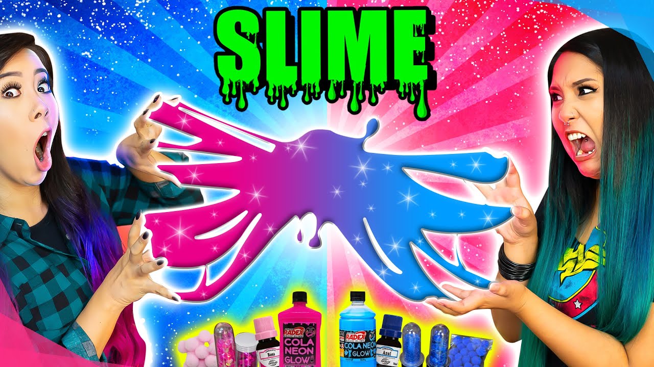 DESAFIO COLORINDO SLIME COM 3 CORES !! CAIXA MISTERIOSA (3 MARKER SLIME  CHALLENGE)