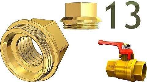 13-Project 54| Ball Valve 1|SolidWorks Tutorial: adding mounting thread to cap body (3D sketch)