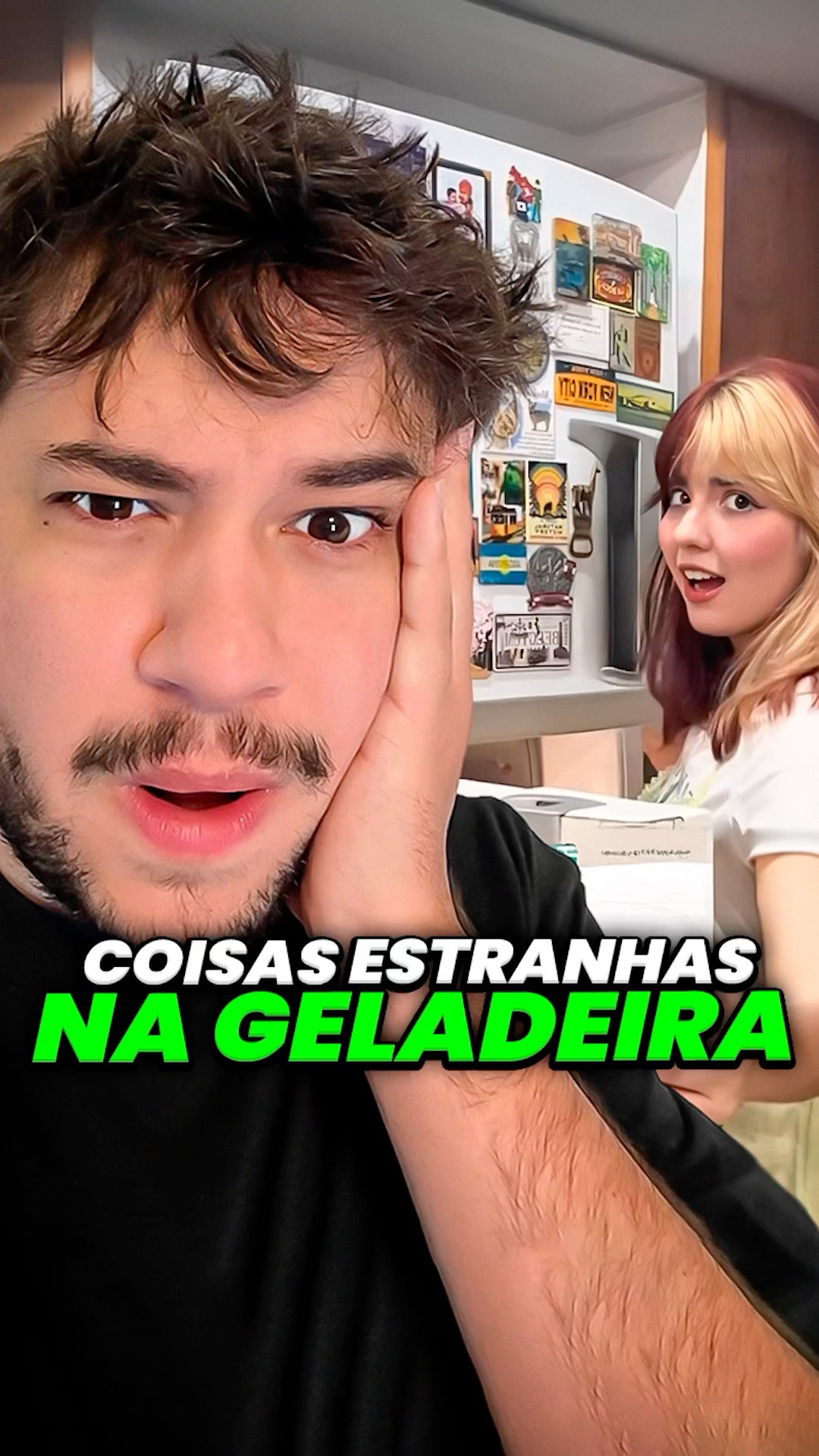 coisas estranhas na geladeira... #livedobrino #humor #MundinhoBrino