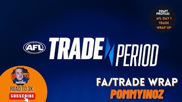 AFL 2022 Draft | FA & Trade Day 1 | Recap and Reviews!