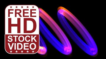 Free Stock Videos - abstract visual effects energy rings pulsing rotating 2D animation