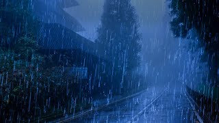 99% Instantly Fall Asleep with Heavy Rain and Thunder Sounds at Night ⛈ Thunderstorm Sleep Sounds