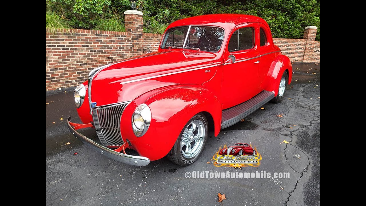 SOLD – 1940 Ford Standard Coupe in Victory Red | Old Town Automobile