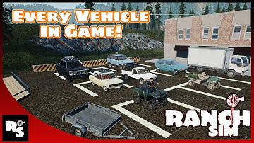 Ranch Simulator Vehicle Guide!