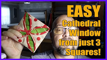 EASY Cathedral Window Block from Just 3 Squares!