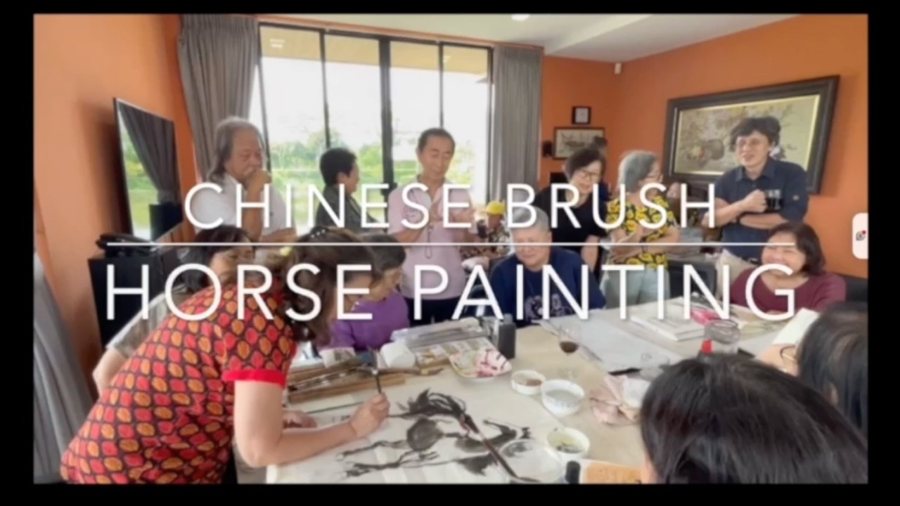 Chinese Brush Painting: How to Paint a Horse  #horsepainting    #chinesepainting   #paintingdemo