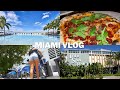Come to the standard with me  vlog  miami pizza city bikes quick workout