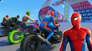 GTA 5 SPIDER MAN ON THE NEW RAMP #spiderman #gta #gta5 #gta5funnymoments #automobile #ramp