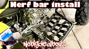 Raptor 700Rse Nerf Bars Install, GYTR Nerf Bars,  Atv quad mods