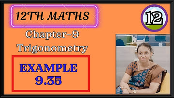 TN 12th Maths|Chapter-9|EXAMPLE-9.35| #malarmathstutorial