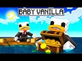 IO E MIO FIGLIO ESPLORIAMO MINECRAFT PER 24 ORE - BABY VANILLA