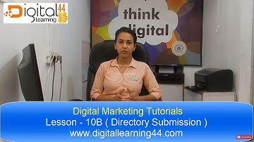 Lesson 10B/12 - Directory Submission ( Hindi Video Tutorial ) - Digital Learning 44