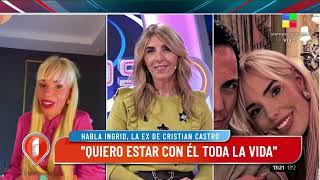 Ingrid Wagner, ex de Cristian Castro en Intrusos: "Me pareció muy cruel lo que dijo Mariela Sánchez"