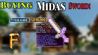 Buying Midas  Sword In Fakepixel Skyblock
