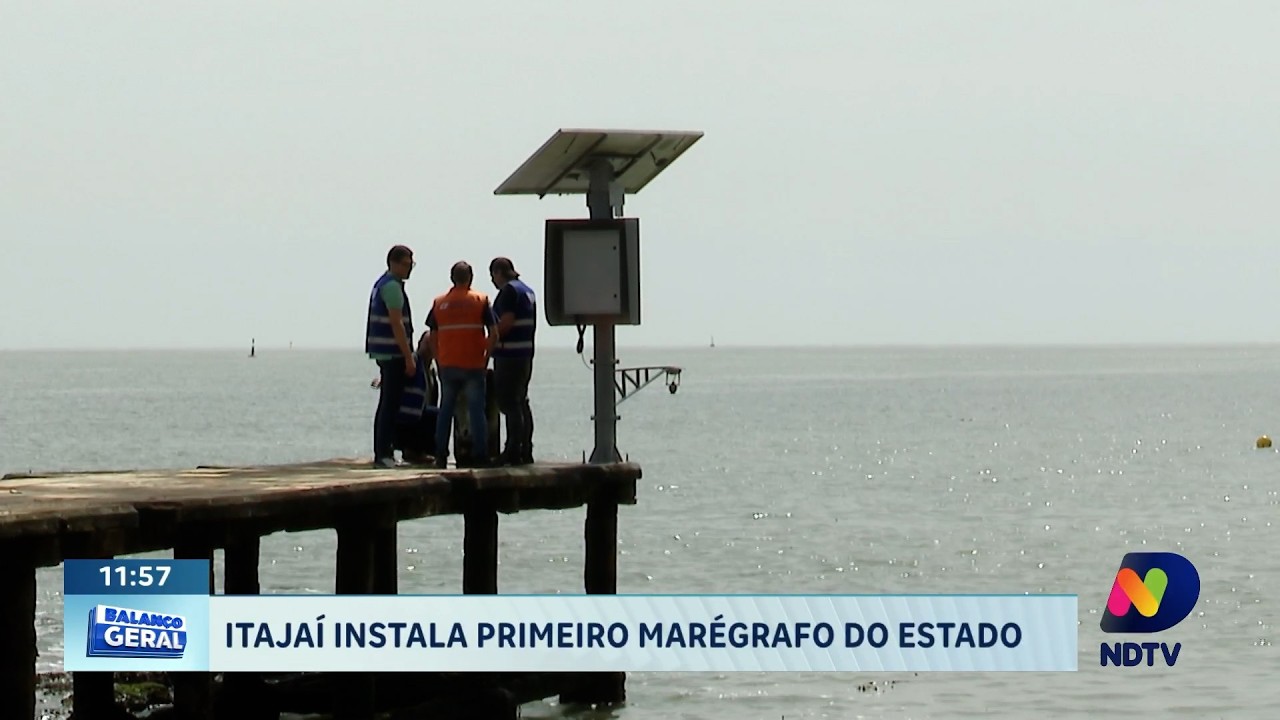 Itajaí recebe equipamento inédito para monitorar o nível do mar