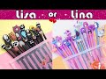 Lisa or lena school supplies pink blink 55lisaandlena pinkblink