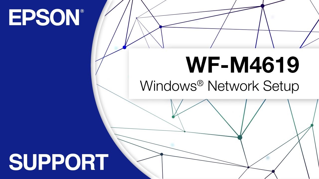 Workforce pro wf m4619 windows network setup youtube