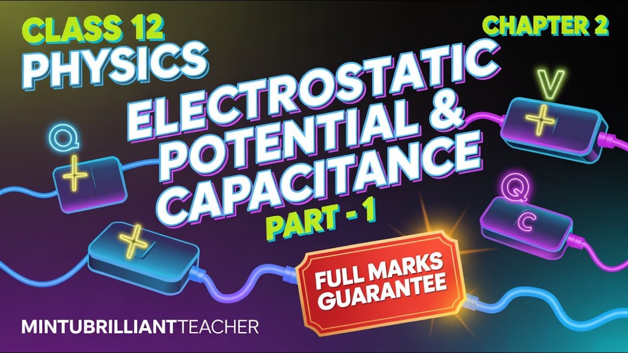 Class 12 Physics Chapter 2 | Electrostatic Potential & Capacitance Part 1 | FULL MARKS GUARANTEE 🔥
