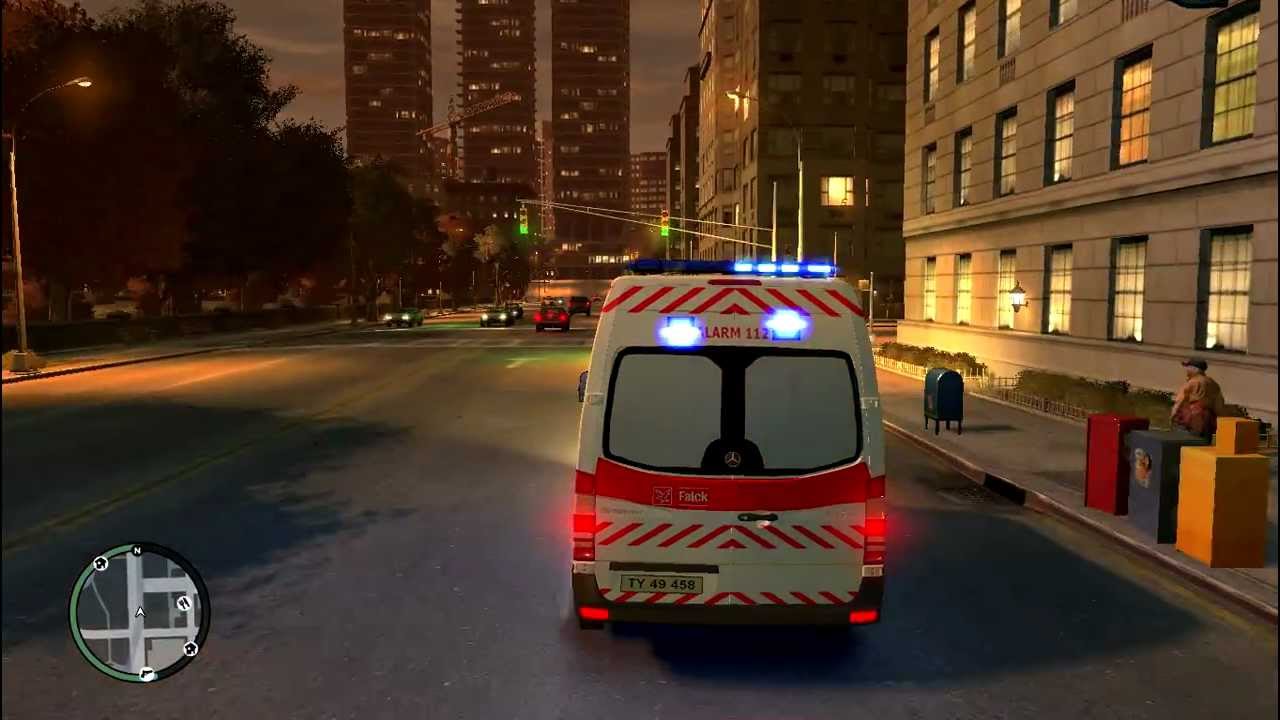 GTA IV - Ambulance Code 3 To Hospital - YouTube