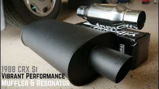 IS THIS THE BEST SOUNDING MUFFLER? Vibrant Muffler/Resonator added to eBay Catback Exhaust