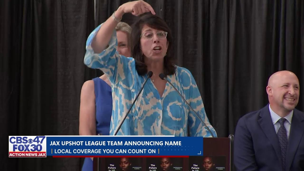 Jacksonville UPSHOT League announcing team name, coach